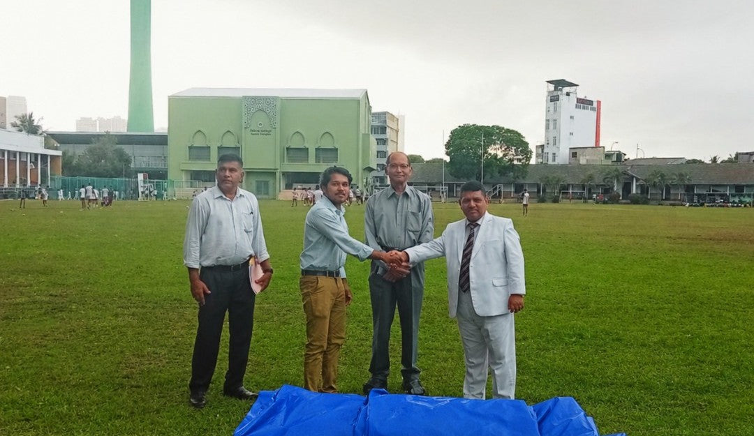 Ralhum Sports Continues 30-Year Legacy of Giving with Pitch Cover Donation to Zahira College